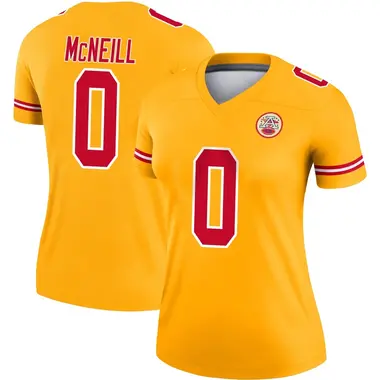 Amari McNeill Women's Legend Gold Kansas City Chiefs Inverted Jersey