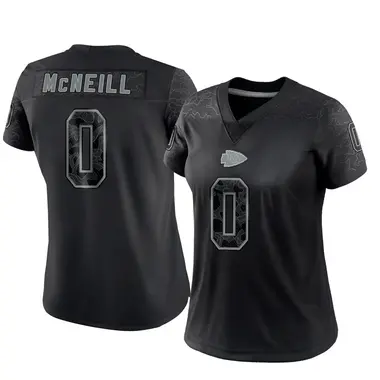 Amari McNeill Women's Limited Black Kansas City Chiefs Reflective Jersey
