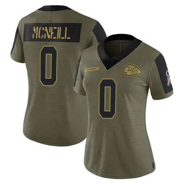 Amari McNeill Women's Limited Olive Kansas City Chiefs 2021 Salute To Service Jersey