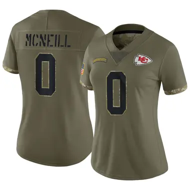 Amari McNeill Women's Limited Olive Kansas City Chiefs 2022 Salute To Service Jersey