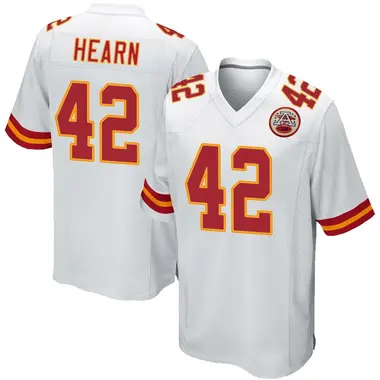 Azizi Hearn Men's Game White Kansas City Chiefs Jersey