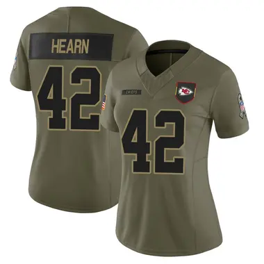 Azizi Hearn Women's Limited Olive Kansas City Chiefs 2025 Salute to Service Jersey