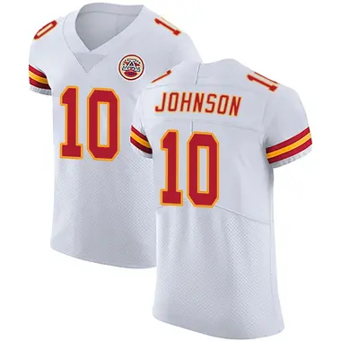 Emmett Johnson Men's Elite White Kansas City Chiefs Vapor Untouchable Jersey