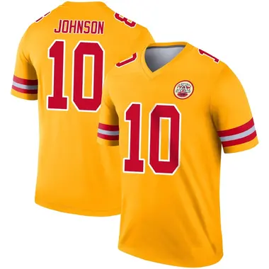 Emmett Johnson Men's Legend Gold Kansas City Chiefs Inverted Jersey