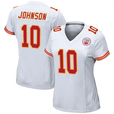 Emmett Johnson Women's Game White Kansas City Chiefs Jersey