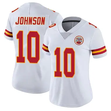 Emmett Johnson Women's Limited White Kansas City Chiefs Vapor Untouchable Jersey