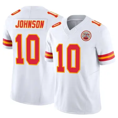 Emmett Johnson Youth Limited White Kansas City Chiefs Vapor F.U.S.E. Jersey