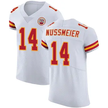 Garrett Nussmeier Men's Elite White Kansas City Chiefs Vapor Untouchable Jersey