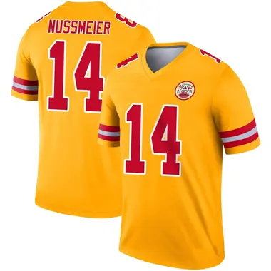 Garrett Nussmeier Men's Legend Gold Kansas City Chiefs Inverted Jersey