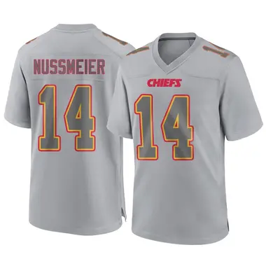 Garrett Nussmeier Youth Game Gray Kansas City Chiefs Atmosphere Fashion Jersey