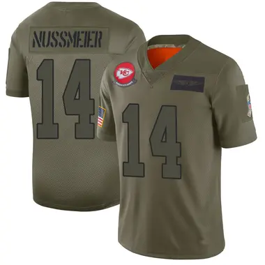 Garrett Nussmeier Youth Limited Camo Kansas City Chiefs 2019 Salute to Service Jersey