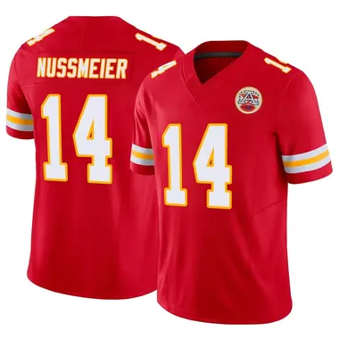 Garrett Nussmeier Youth Limited Red Kansas City Chiefs Vapor F.U.S.E. Jersey