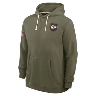 Men's Olive Kansas City Chiefs 2025 Salute to Service Sideline Hoodie