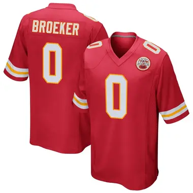 Nick Broeker Men's Game Red Kansas City Chiefs Team Color Jersey