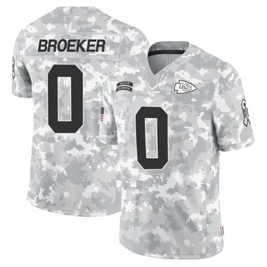 Nick Broeker Men's Limited Arctic Camo Kansas City Chiefs 2024 Salute to Service Jersey
