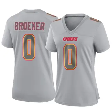 Nick Broeker Women's Game Gray Kansas City Chiefs Atmosphere Fashion Jersey
