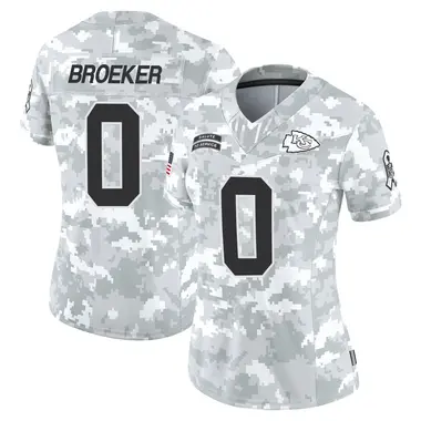 Nick Broeker Women's Limited Arctic Camo Kansas City Chiefs 2024 Salute to Service Jersey