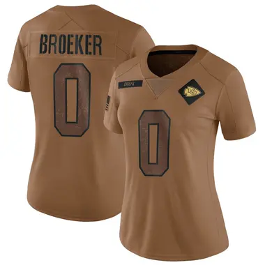 Nick Broeker Women's Limited Brown Kansas City Chiefs 2023 Salute To Service Jersey