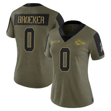 Nick Broeker Women's Limited Olive Kansas City Chiefs 2021 Salute To Service Jersey