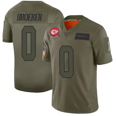 Nick Broeker Youth Limited Camo Kansas City Chiefs 2019 Salute to Service Jersey
